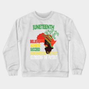 Juneteenth Is My Independence Day Black And Proud 2023, Juneteenth African American Black History 1865 Crewneck Sweatshirt